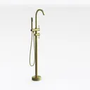 Brass Freestanding Floor Mount Bathroom Tub Faucet 3D Model Right 45 Degree View