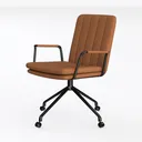 Office Chair Ergonomic Middle Back Cushion Lumbar  Left 45 Degree View