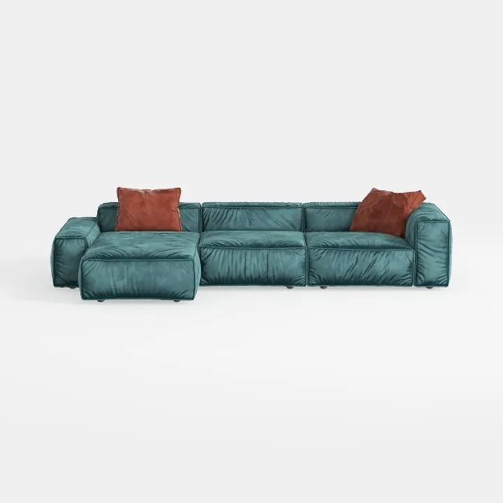 124.8" U Shaped Cloud Couches Sectional for Living