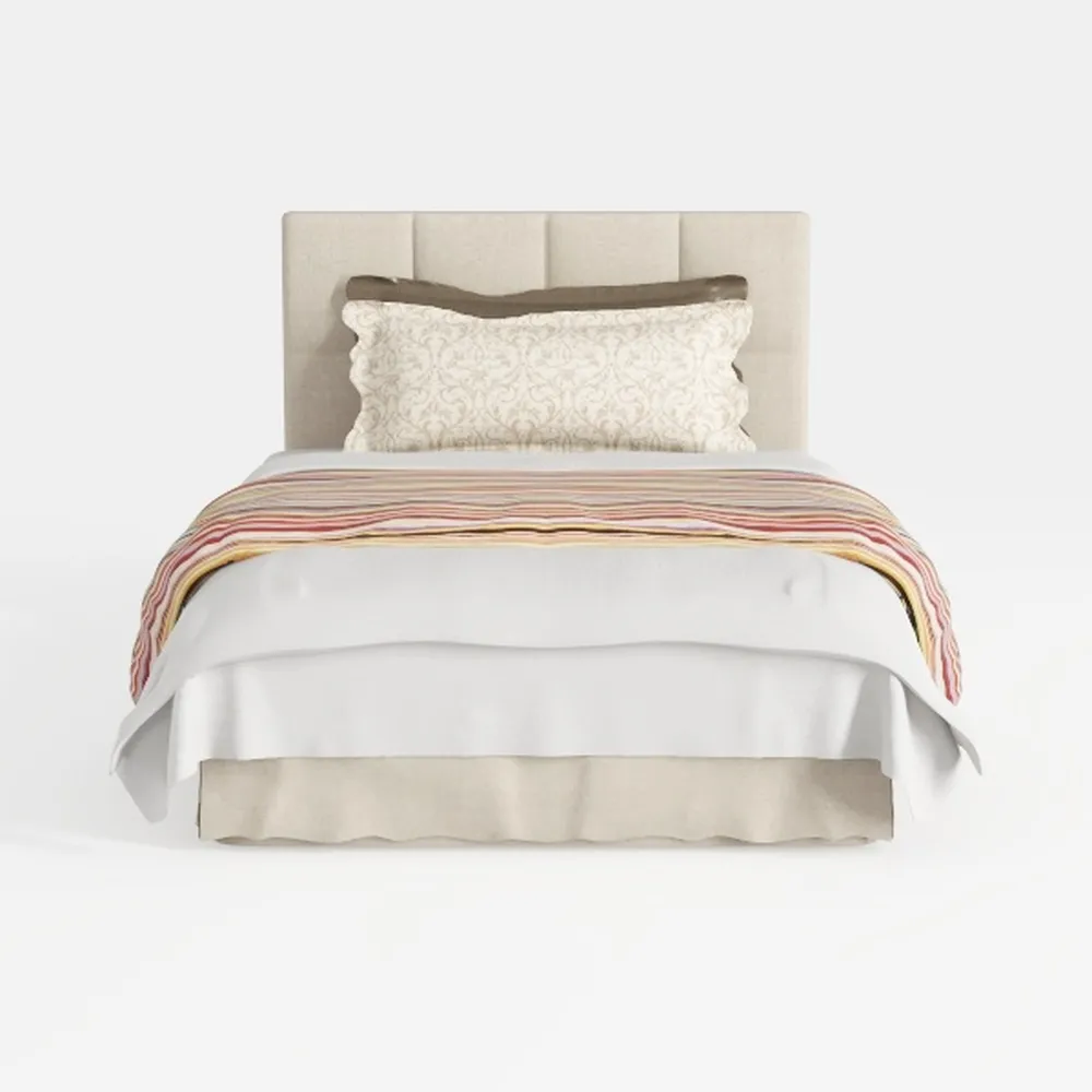 SOFTSEA Queen Size Boucle Bed Frame, Upholstered P