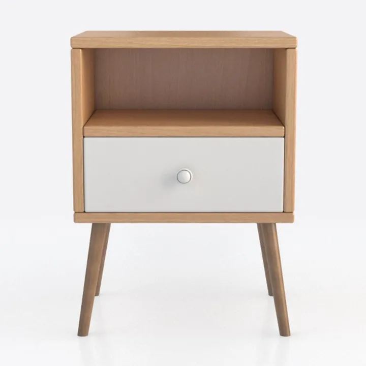 AWASEN Mid Century Nightstand with Charging