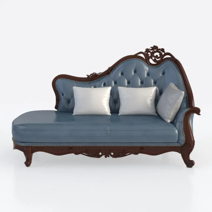 Glory Furniture Hollywood Velvet Sofa Chaise in Na