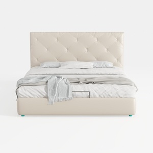 TREATLIFE HOME Tufted Upholstered Platform Bed wit
