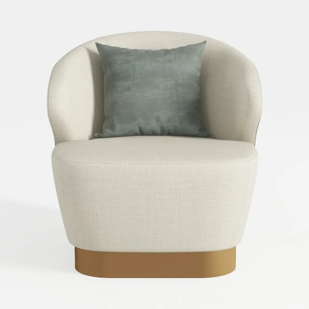 360° Swivel Accent Chair Set of 2 with Hidden