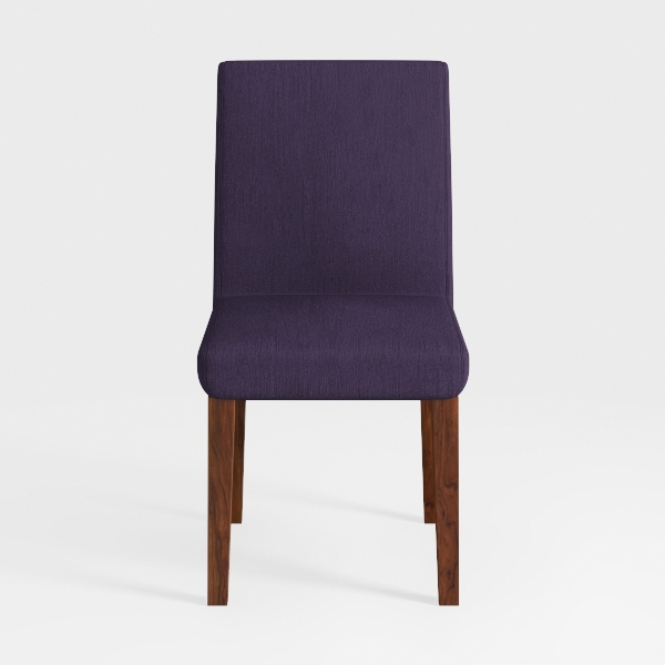 Milan Rosa Walnut Veneer/Black PU Contour Back