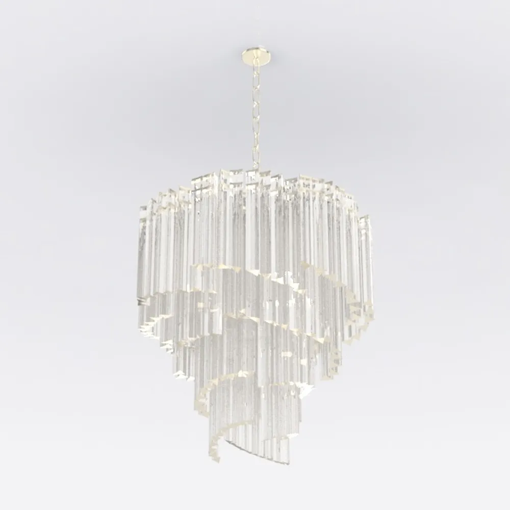 WABON Gold Modern Chandelier Round Raindrop 