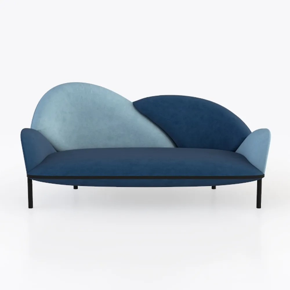 Haven 126.25 in. Modern Boucle Fabric Upholstered 