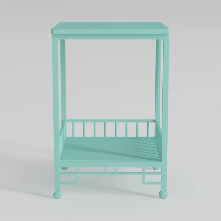 Square HDPE Outdoor Side Table - Durable