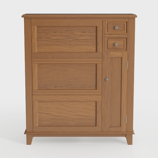 3+1 Log Dresser for Bedroom, Chest of Drawers for