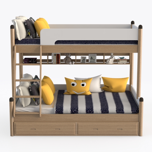 Harper & Bright Designs Bunk Bed Twin Over Twin wi