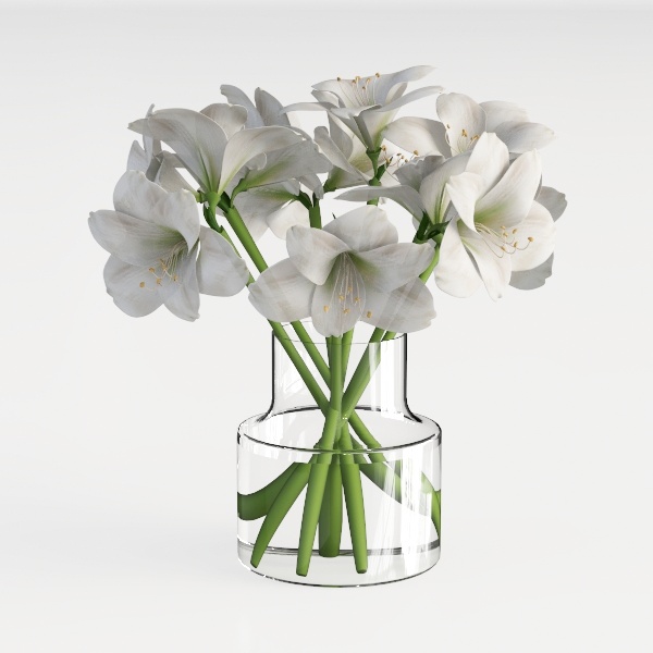 Hollyone Peonies Artificial Flowers with Vase