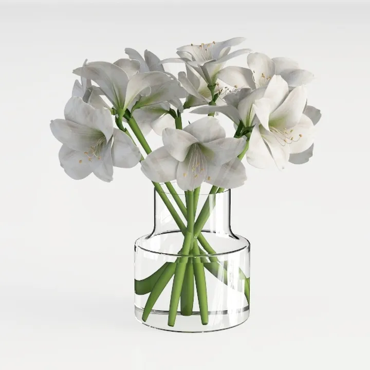 Hollyone Peonies Artificial Flowers with Vase