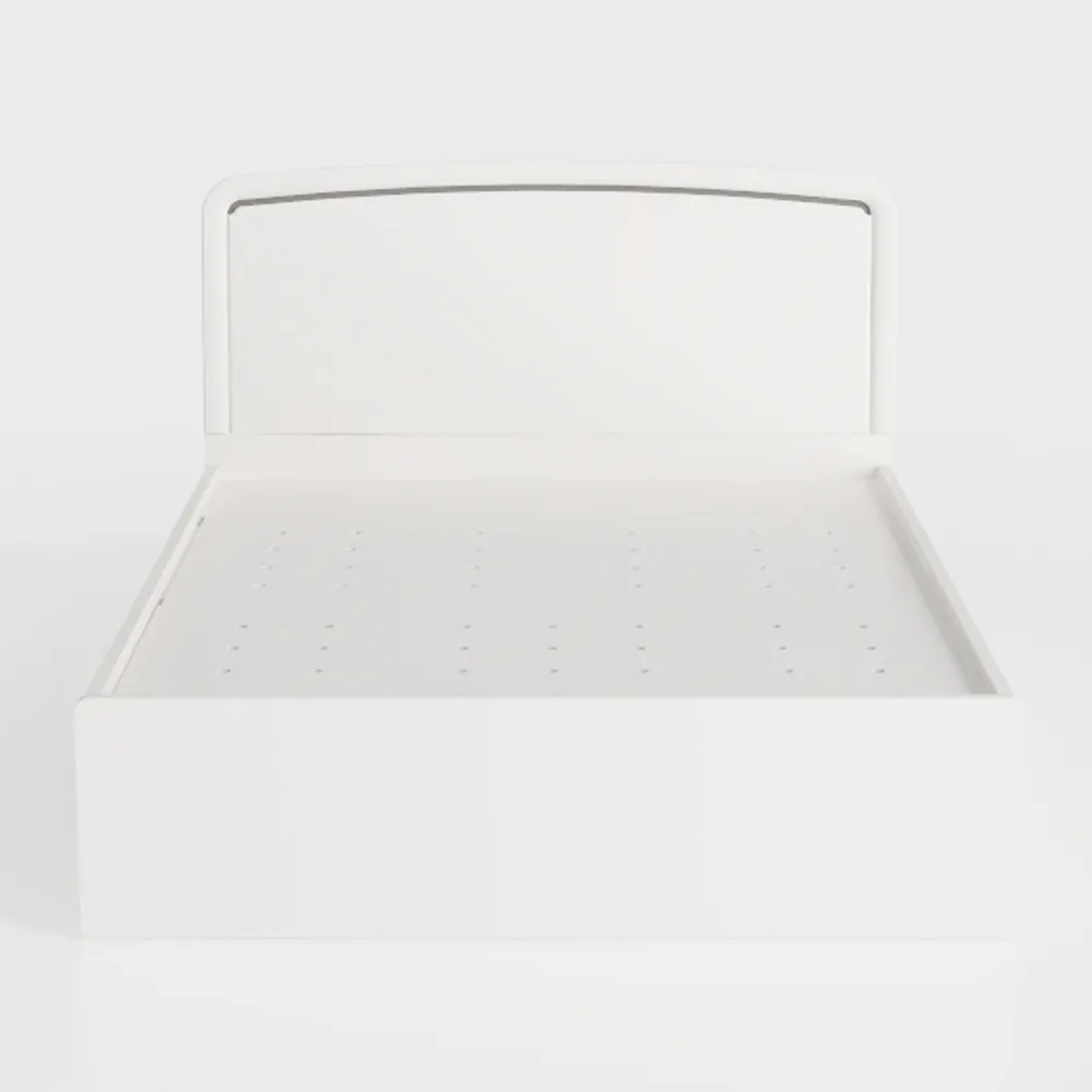 BOWERY HILL Farmhouse Solid Wood Storage Platform 