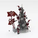 Christmas decoration-Jingle Bell Right 45 Degree View