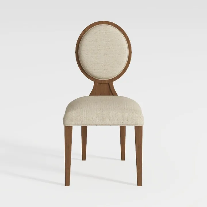 Virabit French Dining Chairs Set of 6, Rattan Farm