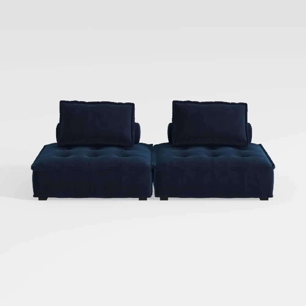 127'' Cloud Couch Modular Sectional Sofa with