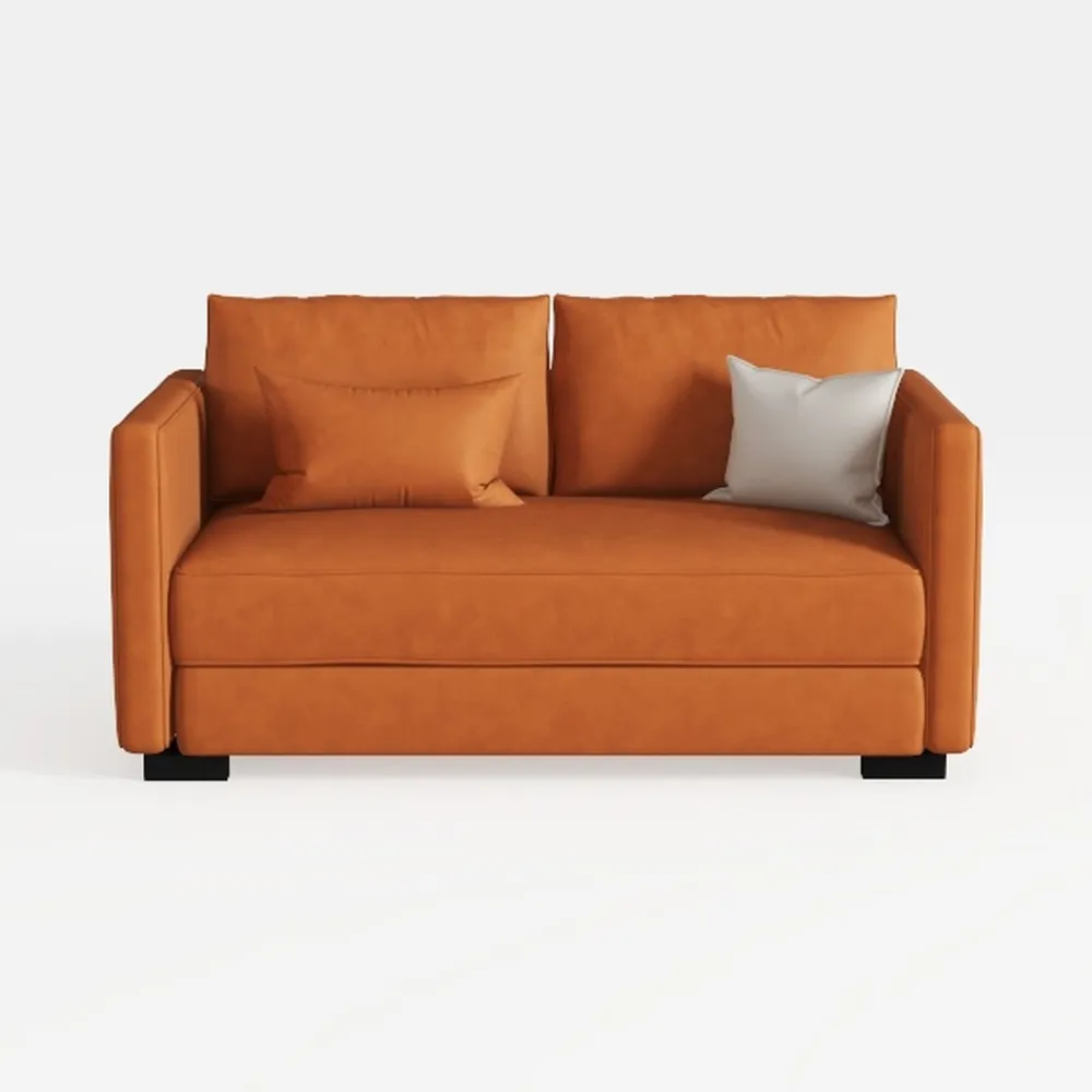 90” L Shaped Convertible Sleeper Sofa Bed, Pull