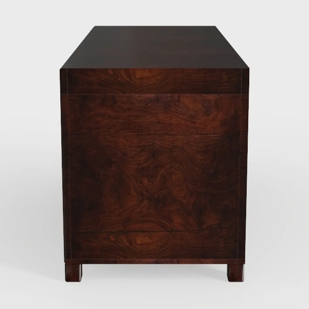 Furniture Solid Wood T bar Raised Back Bedside