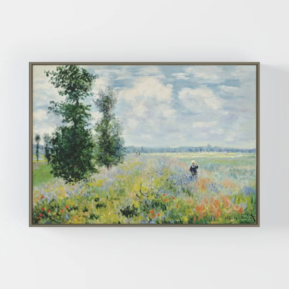 Framed Wall Art Landscape with Thunderstorm by