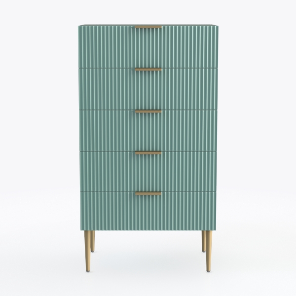 6 Rattan Large Storage Drawer Dresser, with USB