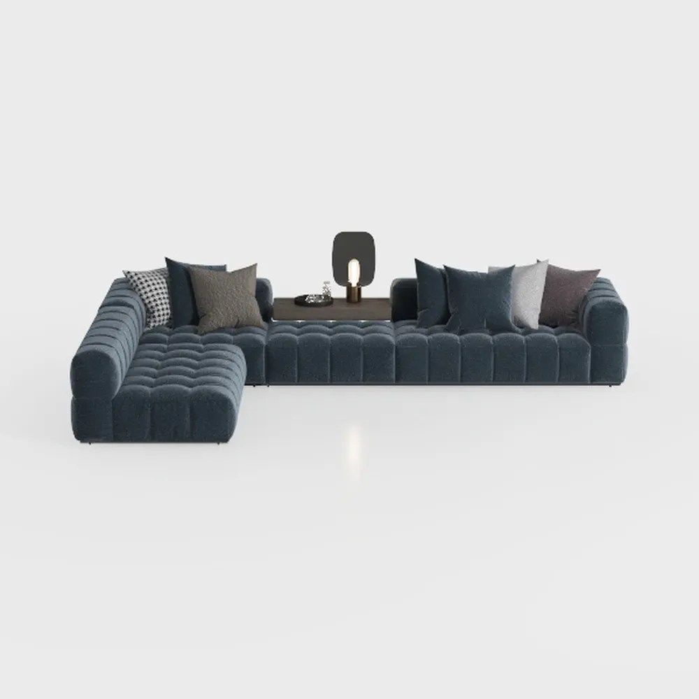 HONBAY Oversized Velvet U Shaped Sectional Sofa
