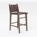 Maven Lane 30" Noah Barstool with Back - Modern Right 45 Degree View