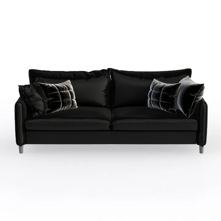 Kingfun 79'' Faux Leather Sofa, 3 Seater Leather