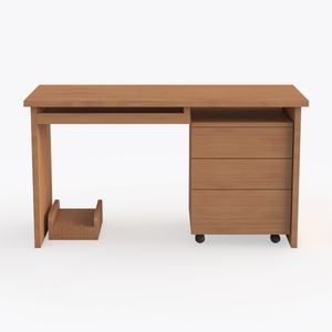 52 Inch Desk with 4 Drawers, Small Computer Desk