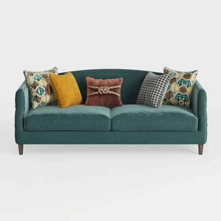 SZLIZCCC 63" Accent Sofa, Mid Century Modern Velve