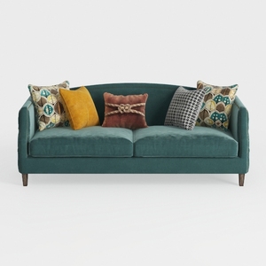 SZLIZCCC 63" Accent Sofa, Mid Century Modern Velve