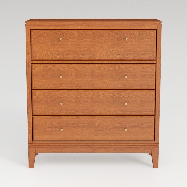 IKENO Nightstand with 3 Drawers and Charging