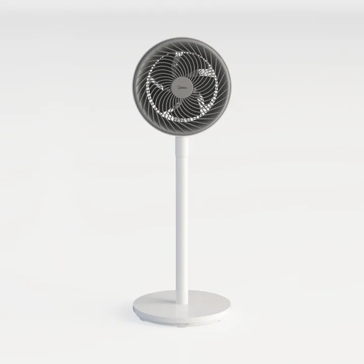 Minimalist White Standing Fan 3D Model