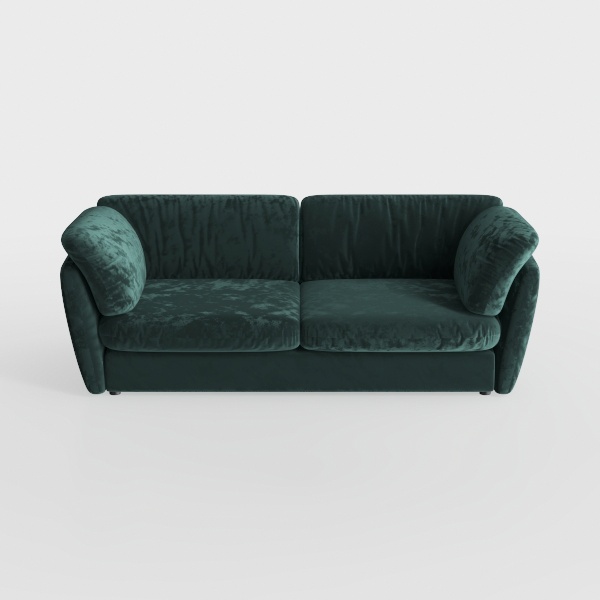 Slipcovered Sectional 2 Seater Sofa Couch with 