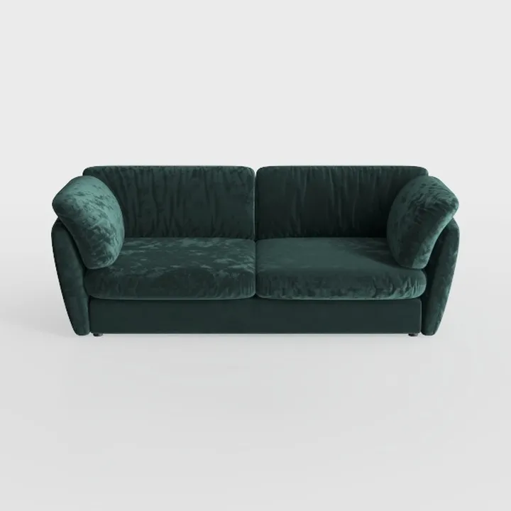 Slipcovered Sectional 2 Seater Sofa Couch with 