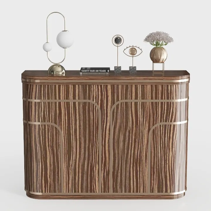 Sideboard Buffet Cabinet, Narrow Credenza Storage