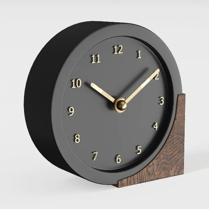 PATIKIL 8 Inch Round Wall Clock, Battery Operated 