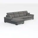 HONBAY Convertible Sectional Sofa L Shaped Couch Right 45 Degree View