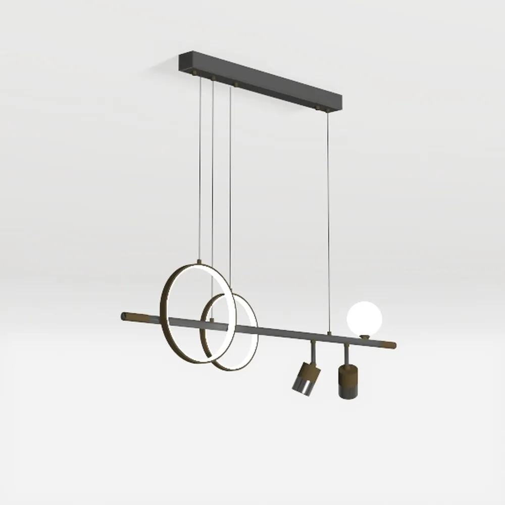 Modern Ceiling Chandelier, 57in Pendant Lights