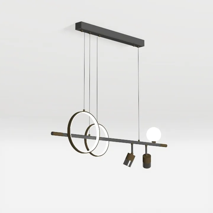 Modern Ceiling Chandelier, 57in Pendant Lights