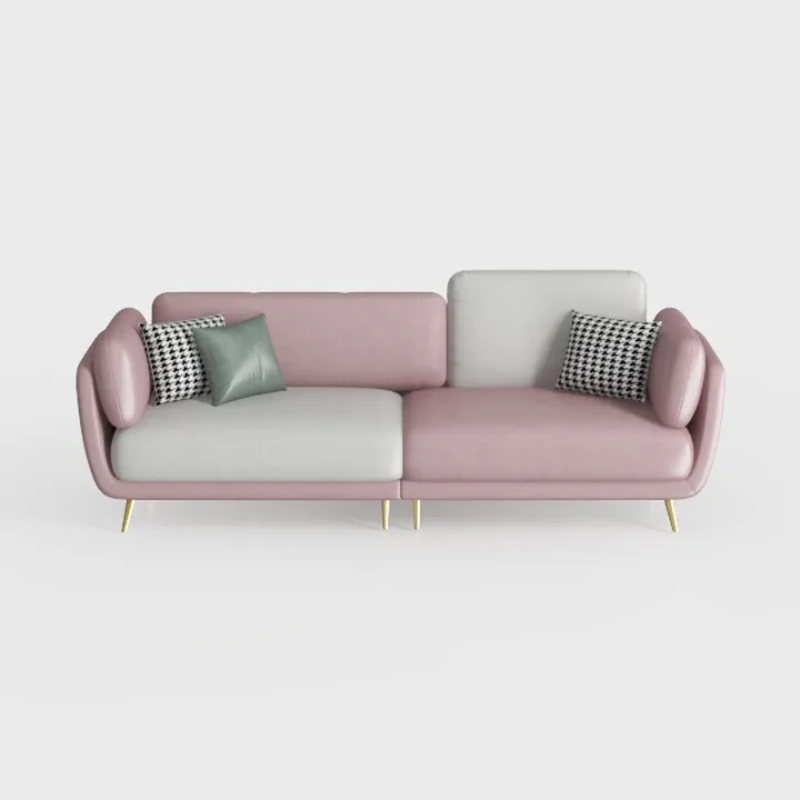 Majnesvon 71" Pink Futon Sofa Bed Couch: Velvet Fa