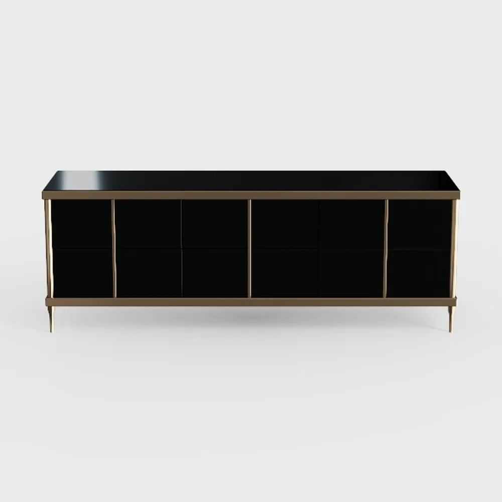 HOOBRO Modern TV Stand with Charging Station for