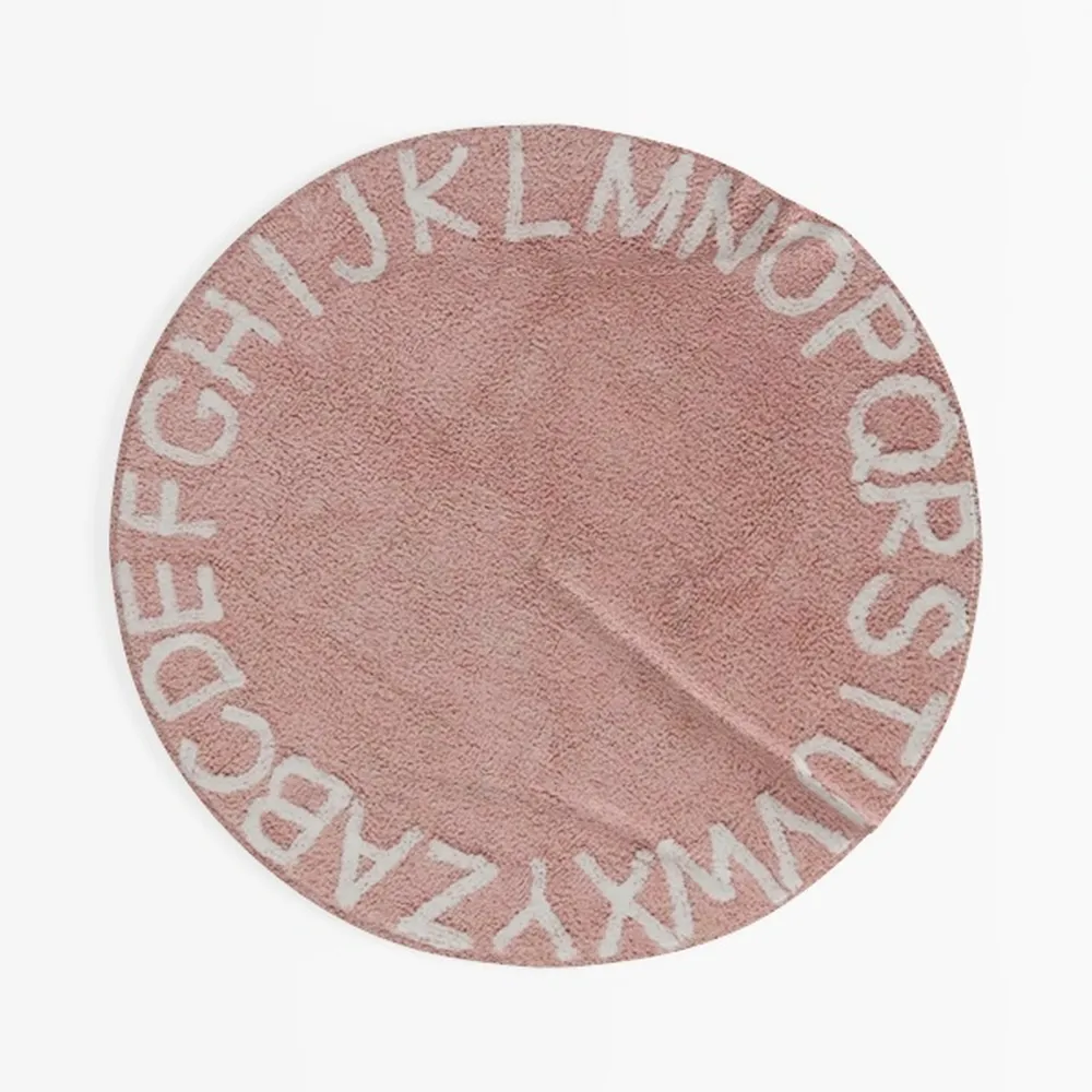 Round Rug 4ft Washable Circle Rug Non Slip Low