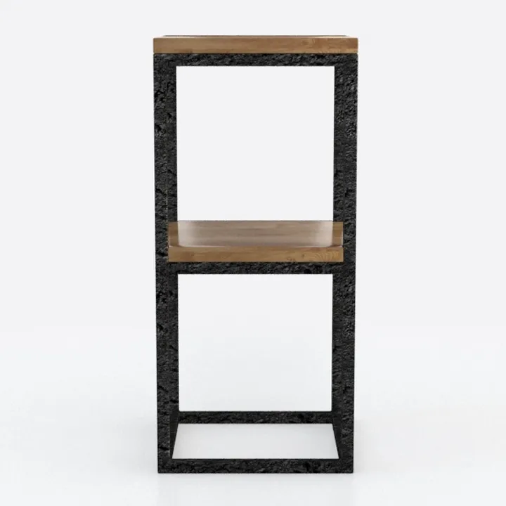 Bar Stools, Set of 2 Bar Chairs with Backrest