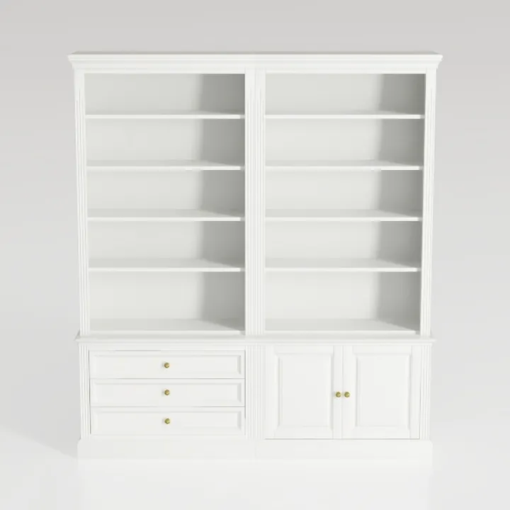 TUSY 71" Bookshelf Bookcase, 3-Tier Modern 