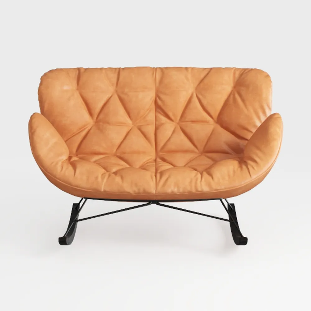 Lazy Chair with Ottoman, Modern Chair with Folding