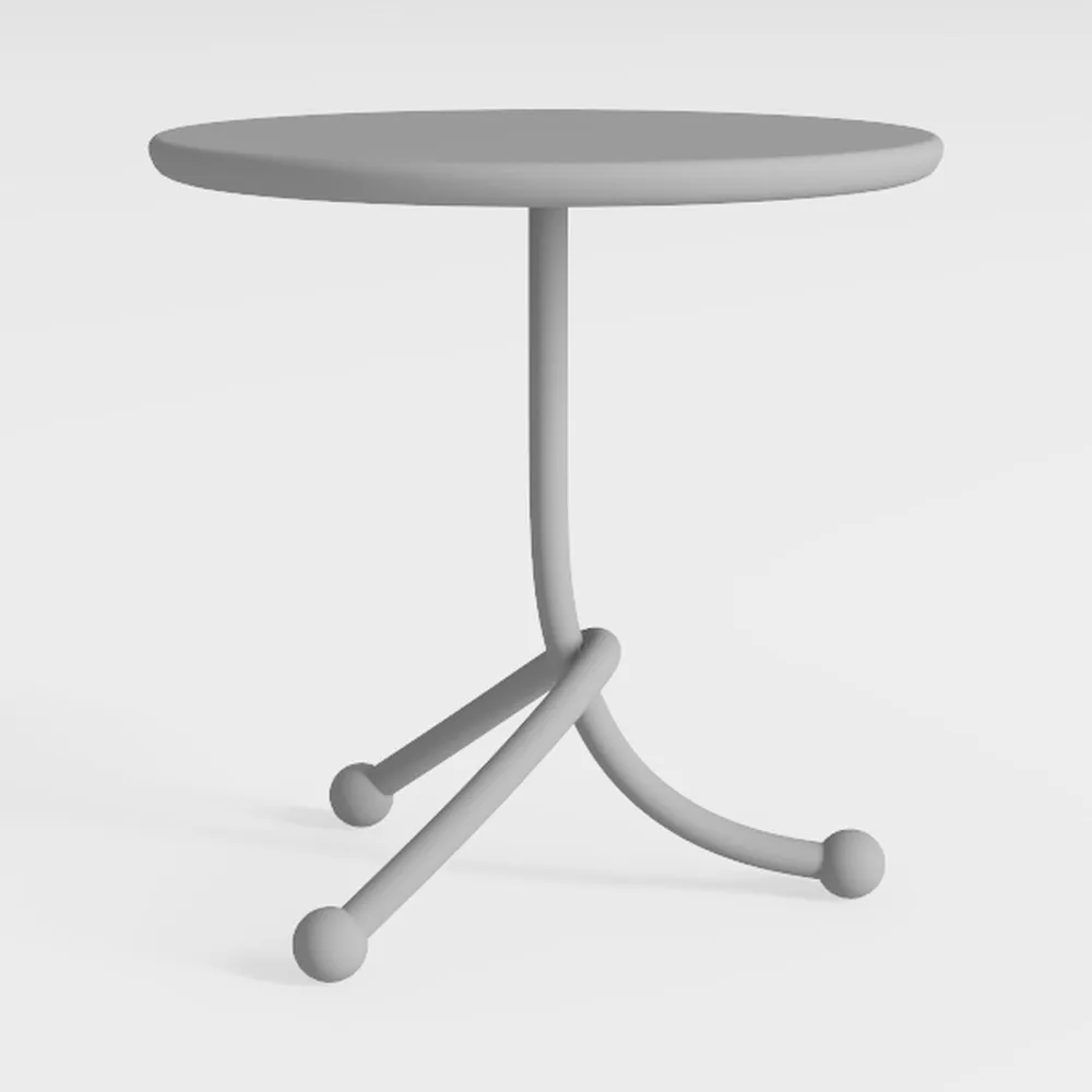 ZHAOYONGLI-End Tables Rolling Stool, Stainless