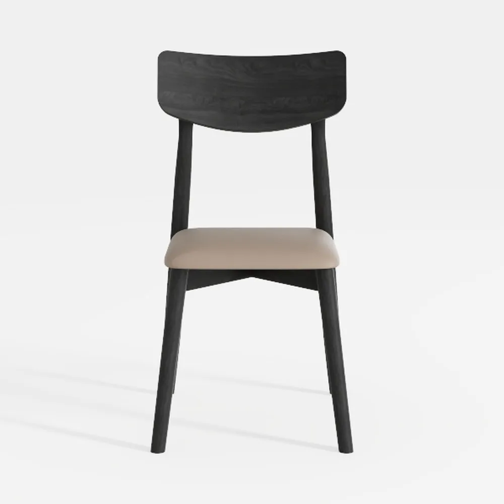 Sedia BERGMOND, nero/beige Hallarp