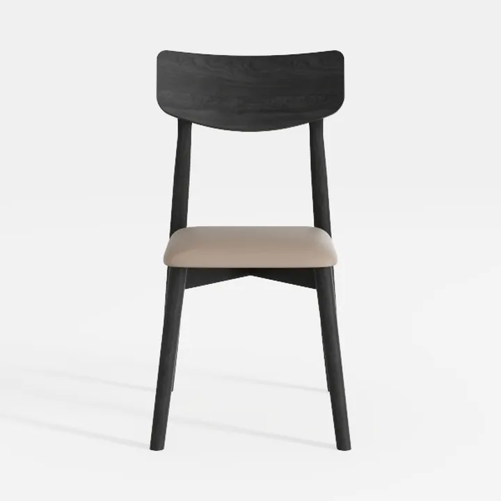Sedia BERGMOND, nero/beige Hallarp