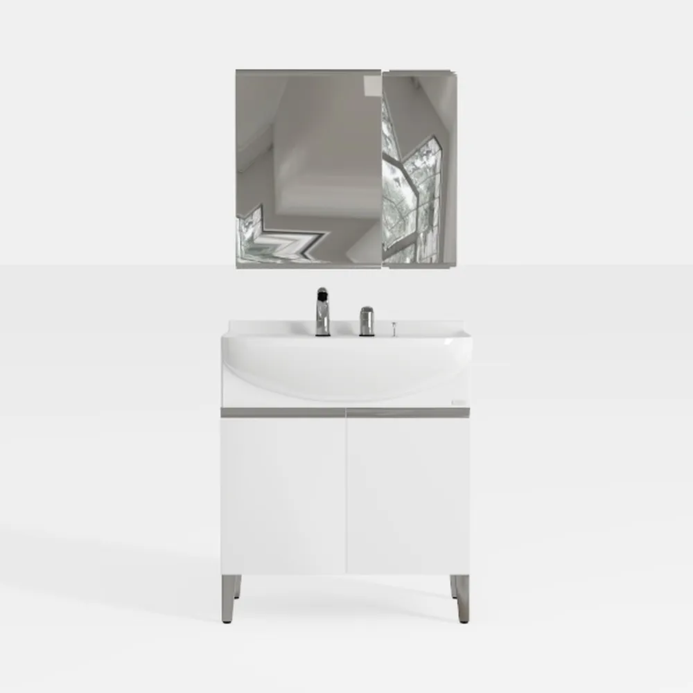 Madeli Metro 24" Bathroom Vanity for Integrated Basin - White