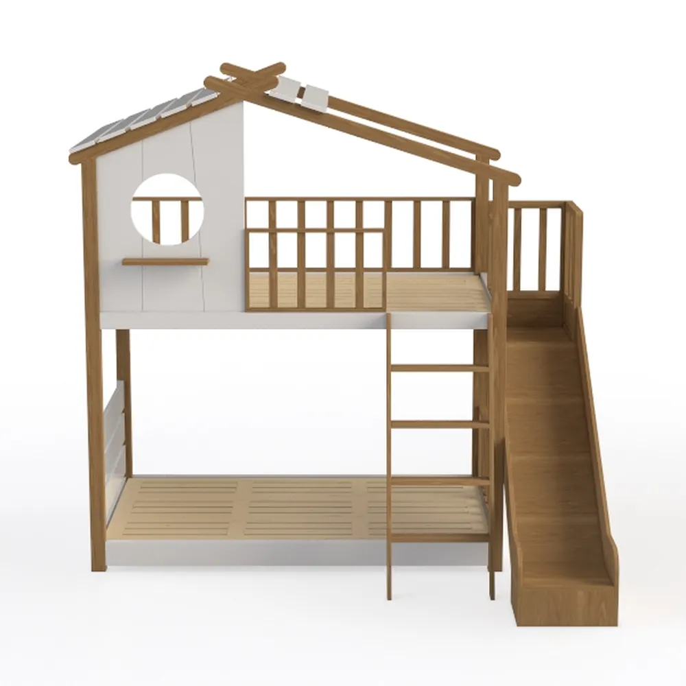 Harper & Bright Designs Twin Over Twin Bunk Bed, F